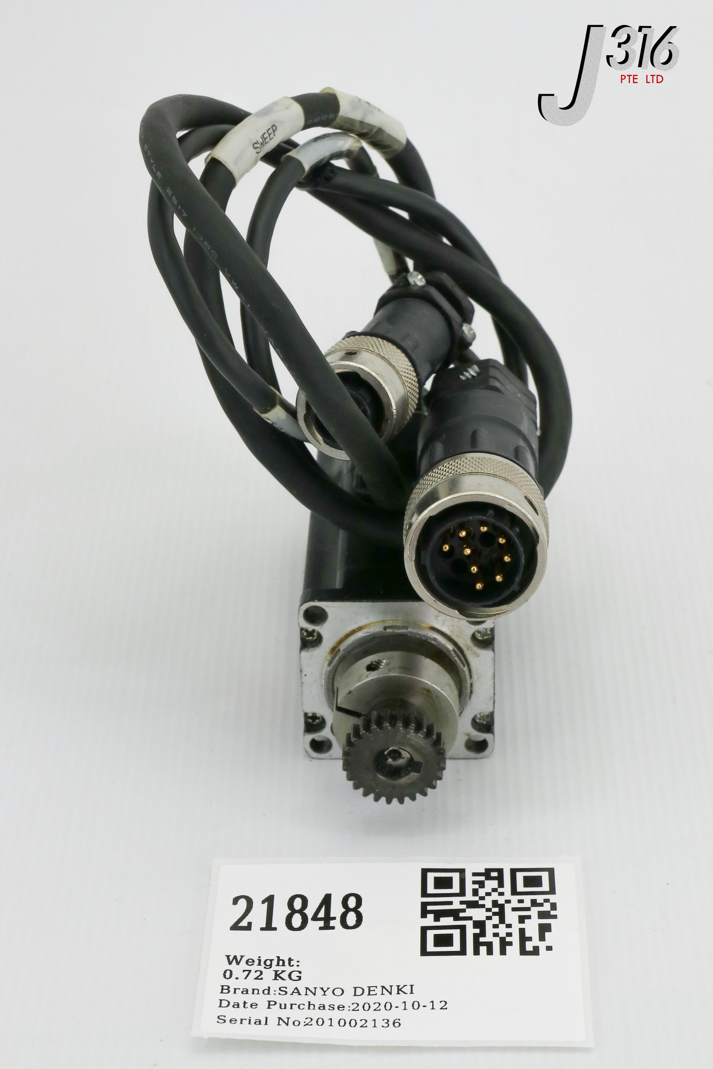 7様オーダー 21848 SANYO DENKI AC SERVO MTR BL SUPER P3 W/ GEARHEAD